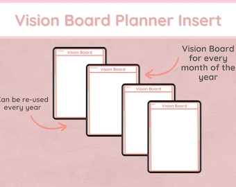 Inserciones digitales de tablero de visión / Plantillas de tablero de visión digital / Kit de tablero de visión digital / Tablero de visión GoodNotes /