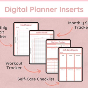 Digital Planner Insert | Printable Planner Insert | Printable Daily Planner Insert | GoodNotes Planner Insert | Monthly Digital Planner |