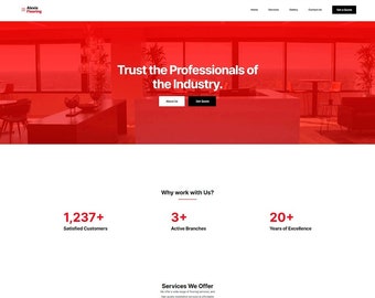 Service Industrie Vorlage - Next JS, React