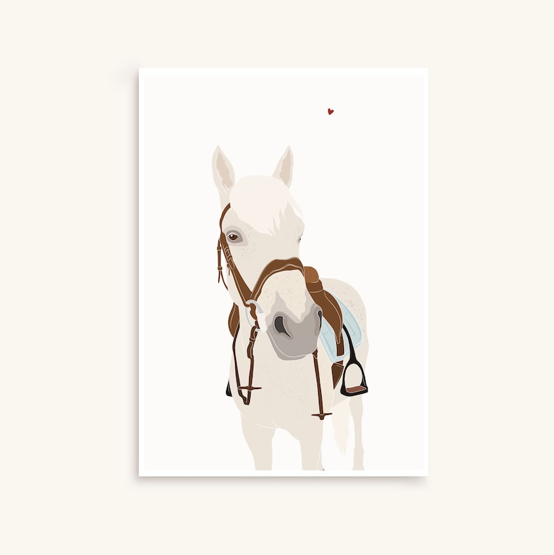 Animaux illustration/portrait personnalisée minimaliste, chats chiens chevaux nac image 7