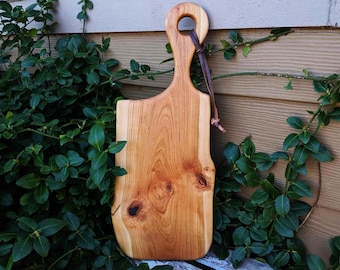 Tabla de embutidos de madera con asa, regalos de Navidad, tabla rústica para aperitivos, hermosas bandejas de madera para servir, tabla para embutidos, boda