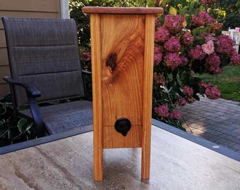 Dispensador de vino de madera de 5 litros, soporte para vino, funda de madera, almacenamiento de bolsas de vino de cerezo, soporte para vejiga de vino, decoración de cocina