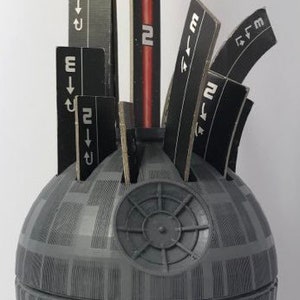 X-Wing Miniatures Game  Manuever/Range Ruler Holder - Death Star 3D Resin Printed