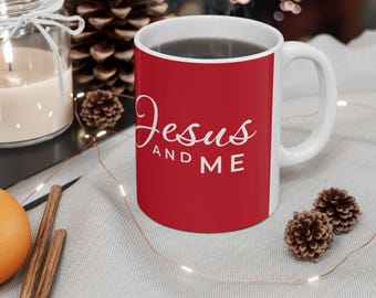 Jesus und Ich Kaffeebecher Keramik Becher | Christliche Glaube Schrift Tee Tasse