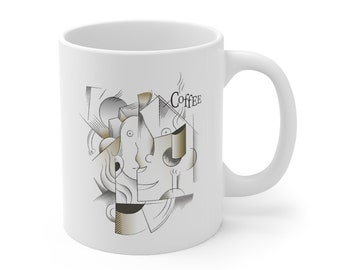 Mug Picasso 'La Colombe De La Paix' - Céramique 325 Ml, Passe Au Micro-ondes - Neuf Avec Boîte