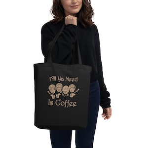 Beatles Inspired Coffee Bean Tote Bag