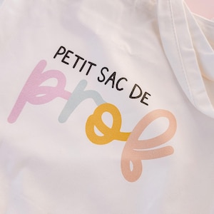 Petit sac de prof | tote bag | sac en tissu | enseignant