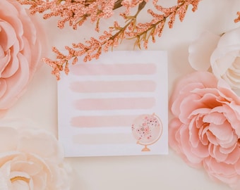 Sticky notes FLOWERS THE WORLD | to-do list | memo | organization | for the office
