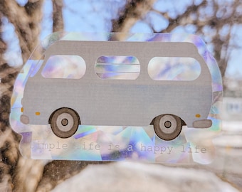 VAN LIFE suncatchers sticker | rainbows | for the window | decoration for home or classroom