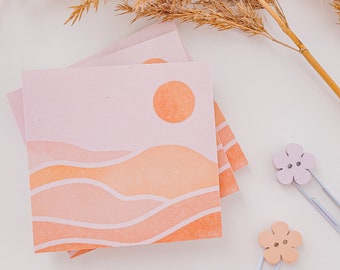 SUNSET Sticky Notes | post-it | notes | notepad | memo | posts | stationery | boho collection