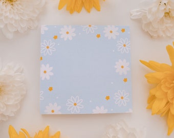 Sticky Notes DAISY FIELD | post-it | notes | notepad | memo | posts | stationery | flowers | spring