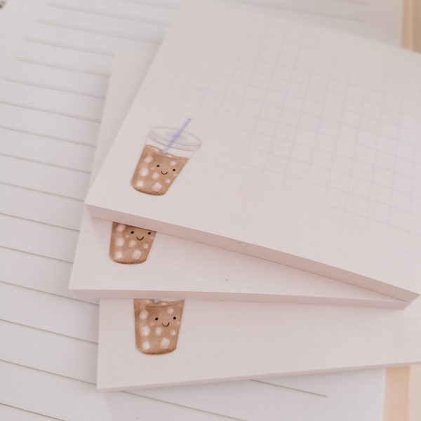 ICED COFFEE Sticky Notes | post-it | notes | notepad | memo | messages | stationery | coffee | cold drink