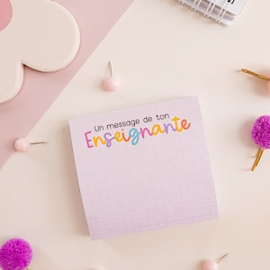 TEACHER MESSAGE sticky notes | post-it | notes | notepad | memo | messages | stationery | back to school collection