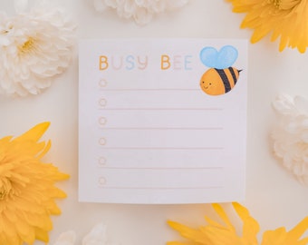 Notes autocollantes BUSY BEE | post-it | notes | notepad | memo | messages | papeterie | abeille | cute