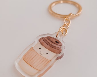 Acrylic keychain HOT COFFEE keychain | charm | attach | beverage