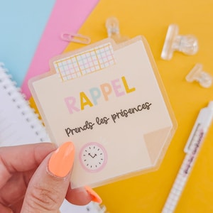 PRESENCE sticker | Waterproof transparent vinyl sticker | back to school | teacher