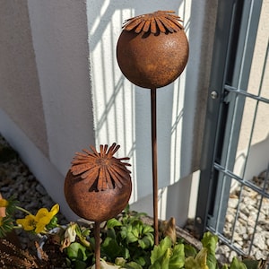 Poppy capsule plug - patina
