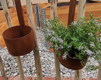 Lot de 2 pots de fleurs à suspendre