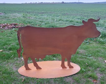 Vache - patine figure debout