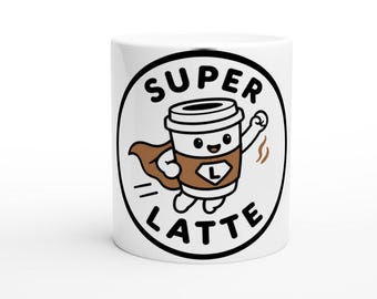 Tazza da latte con supereroi, adorabile regalo per gli amanti del caffè, tazza in ceramica da 325 ml.
