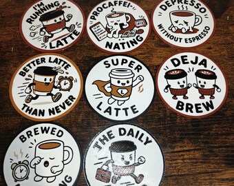 Funny Coffee Pun Coaster | 3D Printed PETG Drink Coaster (NZ Made)