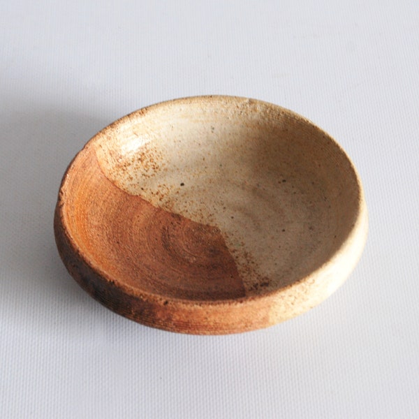 Rough Grog Clay Studio Pottery Dish | Minimal Brualist Ceramic Catch All | Pottery Trinket Dish | Dip Dish | Earthenware Wall Plate