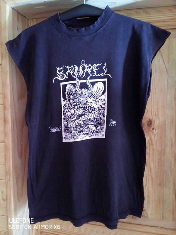 Samael Worship Him vintage sleeveless shirt XL