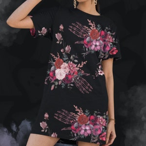 Oversized T-Shirt dress Halloween Dress Nu-Goth Dress creepy cute Loose fit Dress Oversized dress Etheral Visions