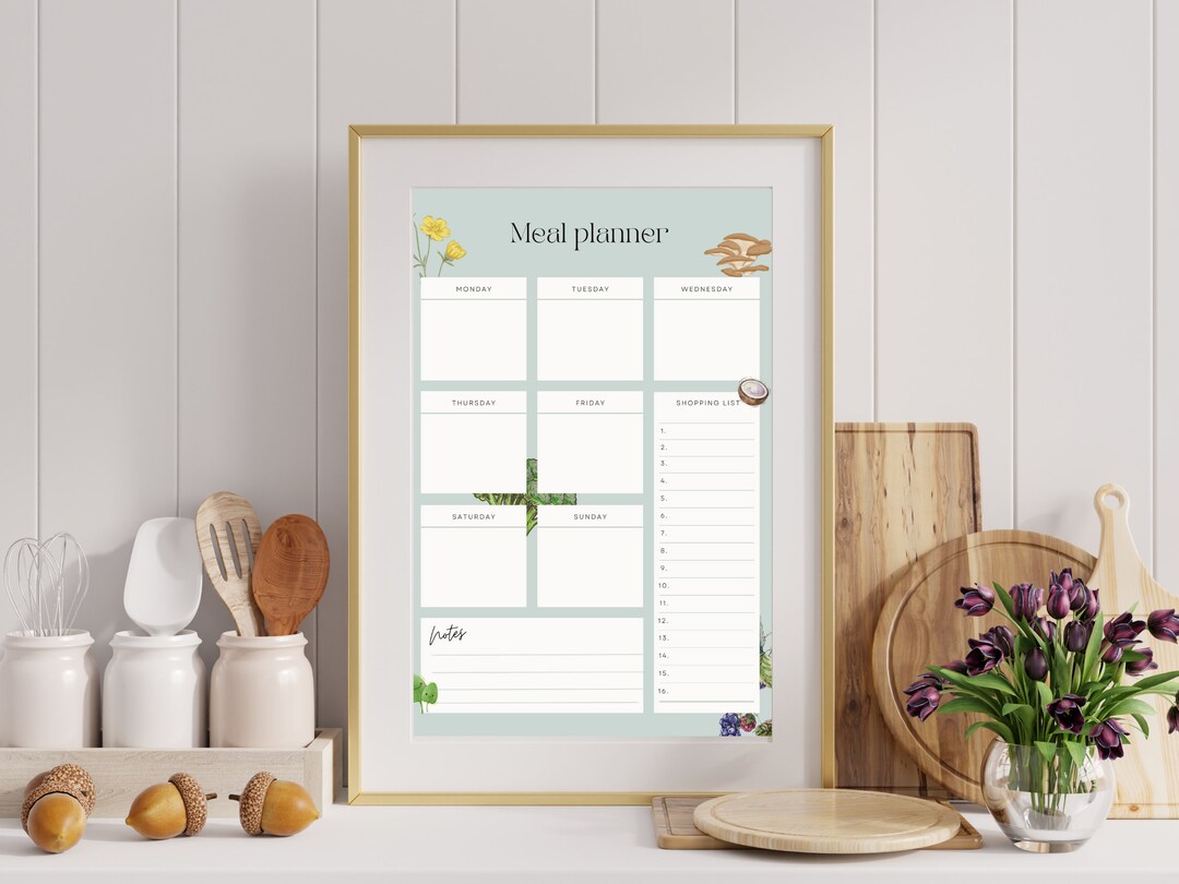 Seven Day Menu Planner