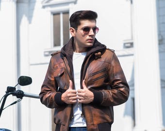 MANSDOUR Chaqueta De Piel Sintética Para Hombre Honduras
