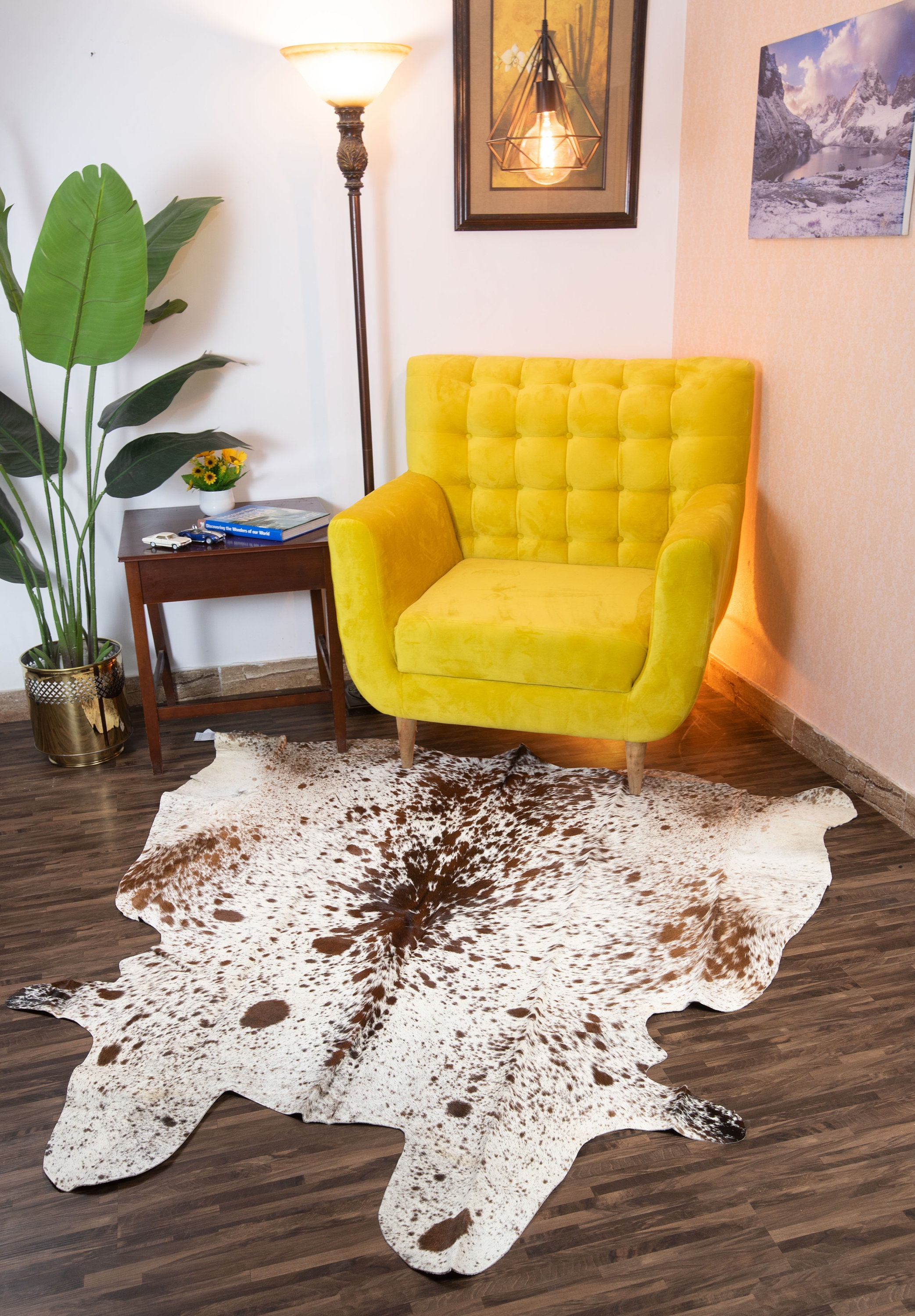 Cowhide Rug, Leather Hide, Cow Fur, Cow Skin, Genuine Animal Fur Area