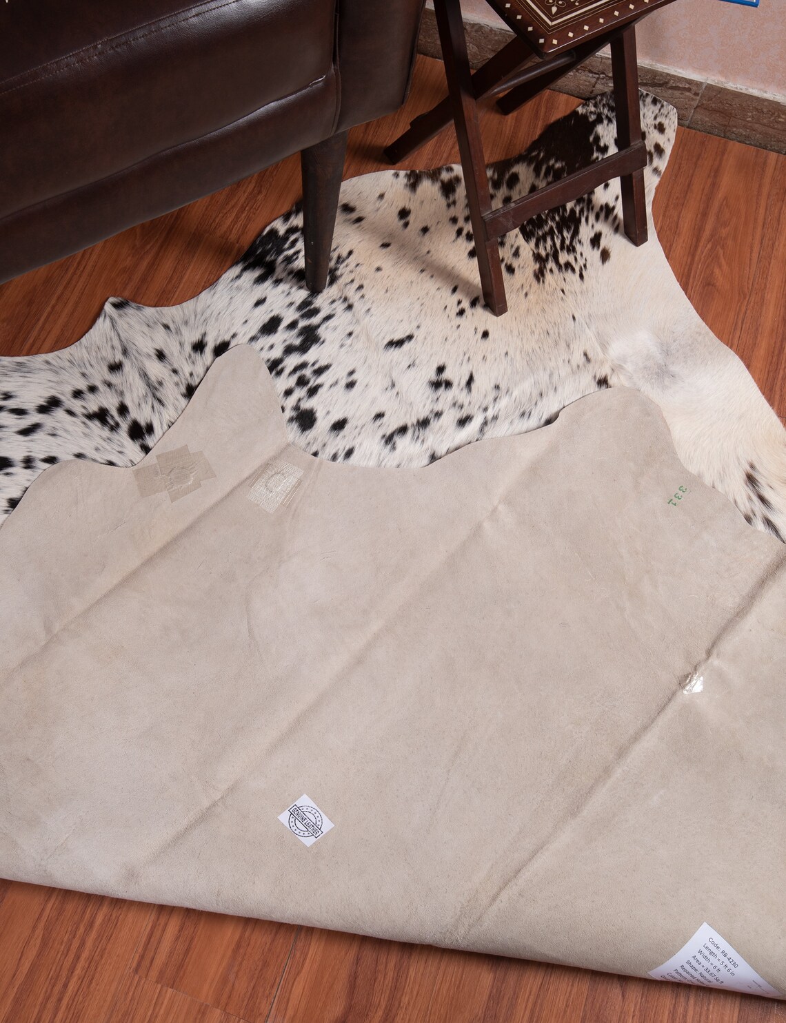 Cowhide Rug Black and White Cow Hide Rug Brazilian Cow Skin Etsy