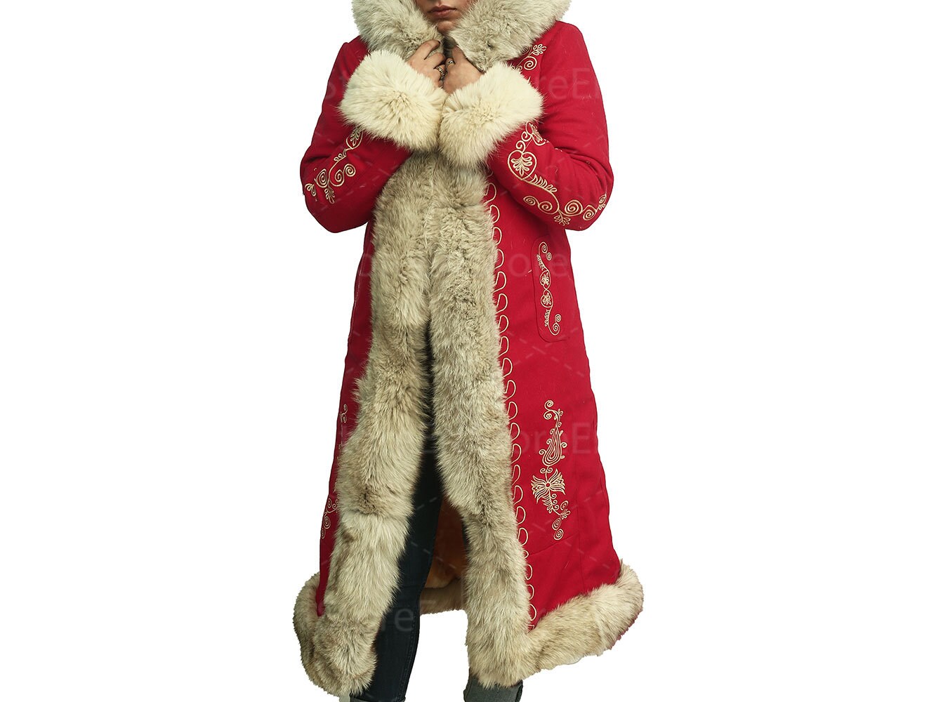 Red Sheepskin Coat - Etsy
