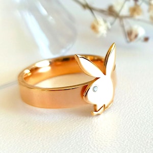 Bunny Ring Playboy Jewelry Gift for her, best friend gift idea, Fashionable gifts