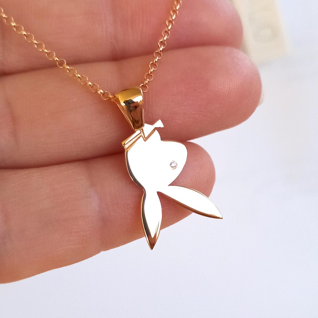Bunny Jewelry Playboy Bunny Necklace Meaning Jewelry 925 Sterling