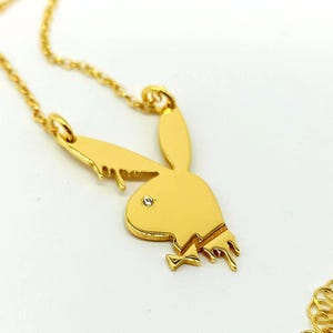 Bunny Necklace Playboy Fan Jewelry Gift, Valentines day for best friend gift idea for him for her, unisex gifts