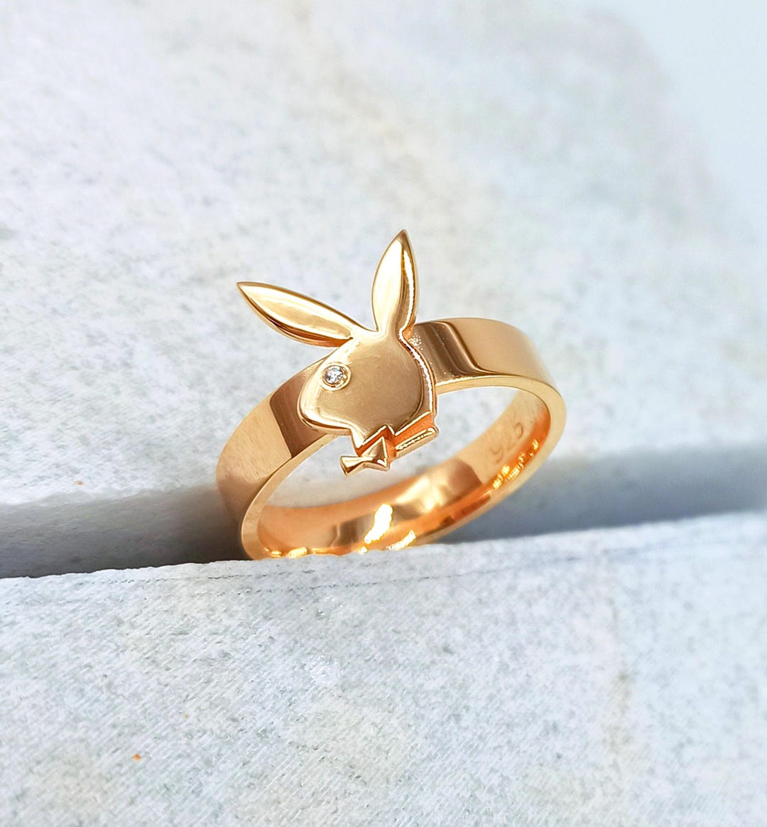 カ*オ様 ヴィンテージ PLAYBOY GOLD RING プレイボーイ ゴールΩ