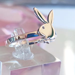 Playboy Ring Minimalist Jewelry Gift for her, Birthday, Valentine&#39;s Day, Best Friends gift idea