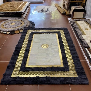 Living Room Sheepskin Rug, Genuine Leather Sheep Skin, Handmade Decorative Rug for Bedroom, Soft Area Rug, Valentines Day Gift, Gift For Mom