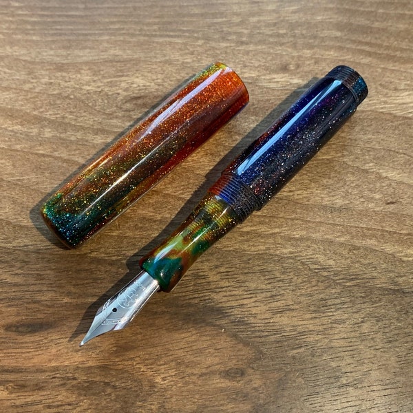 Handmade 'Galaxy Prime' Pocket Fountain Pen