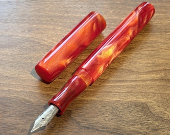 Handmade Flame Pearl Fountain Pen