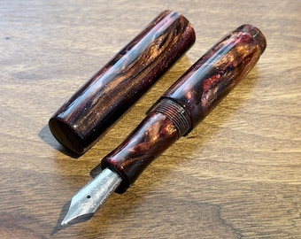 Handmade Shotgun Rider Pocket Fountain Pen, luxury small ink pen