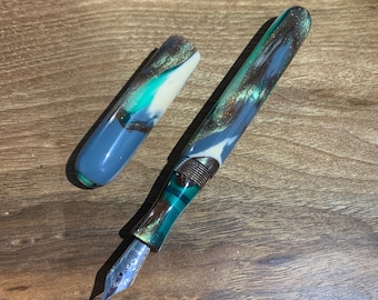 Handmade 'Nebulous Beach' Fountain Pen