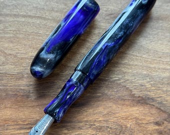 Handmade 'EveningTide' Fountain Pen, luxury collectable ink pen