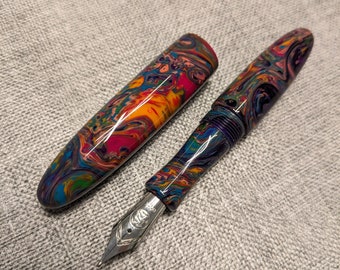 Handmade 'Social Network' Pocket Fountain Pen