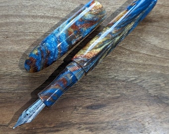 Handmade 'Blast off' Fountain Pen