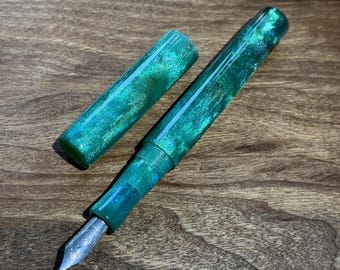 Pluma estilográfica 'Pixie Wings' hecha a mano, pluma de tinta de lujo