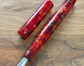 Handmade Retro Conway Stewart Poinsettia Fountain Pen, luxury classic ink pen