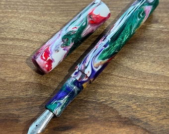 Pluma estilográfica 'Vestments' hecha a mano, pluma coleccionable de lujo