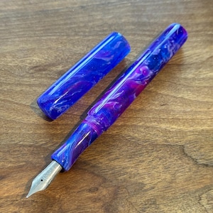 Réservé, veuillez ne pas commander - Stylo plume fait main « Voie lactée », stylo à encre scintillante de luxe